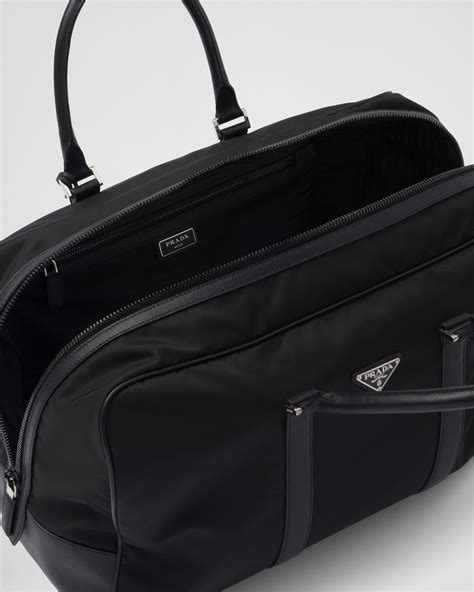 prada re-nylon and saffiano leather duffle bag|Prada re nylon duffle bag.